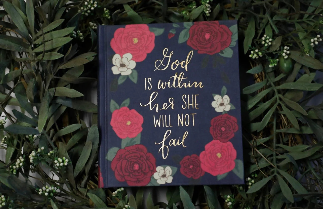 Wheat + Honey God Is Within Her Floral Bible