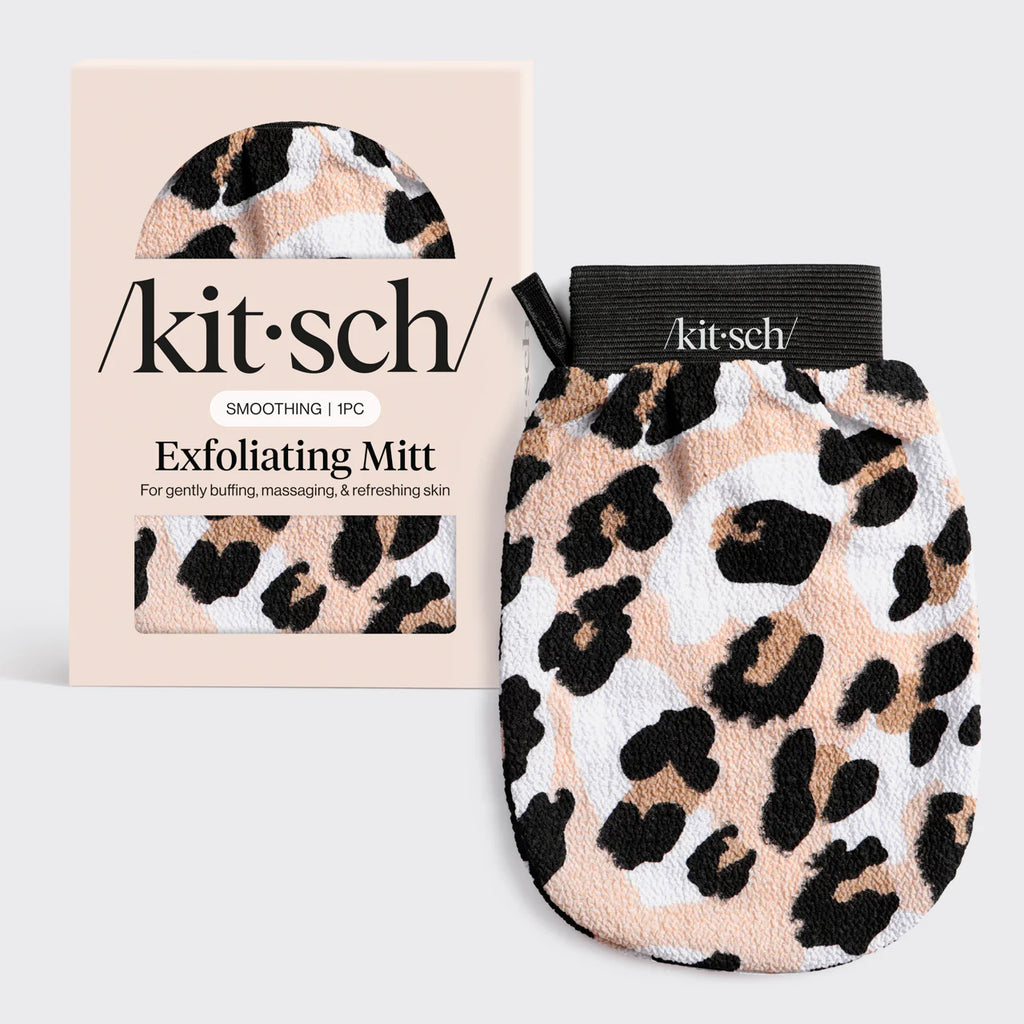 Kitsch Cheetah Exfoliator Mitt