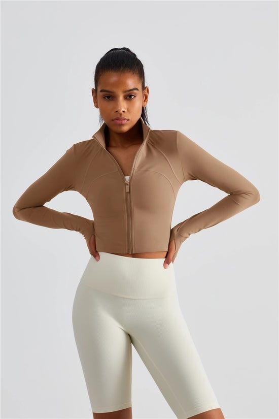 91thelabel Evelyn Frappuccino Zip Jacket