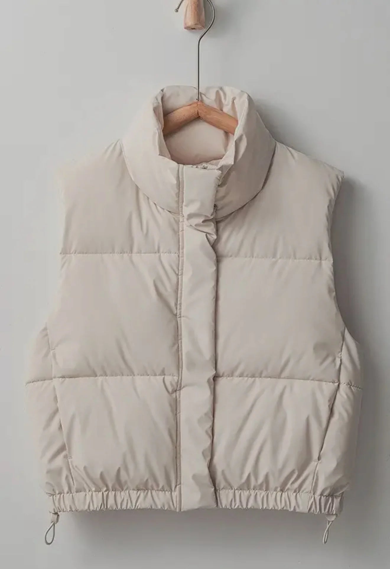 Urban Daisy Amber Ivory Puffer Vest