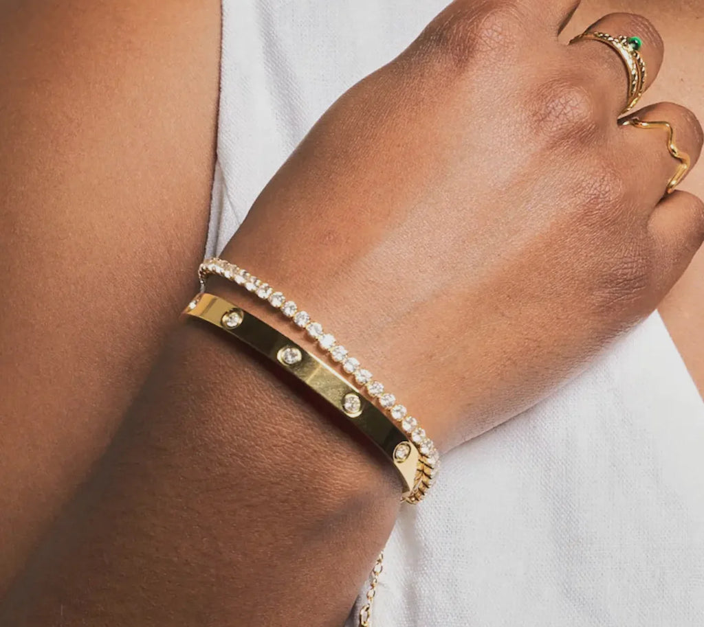 Nikki Smith Corinne Gold Bangle