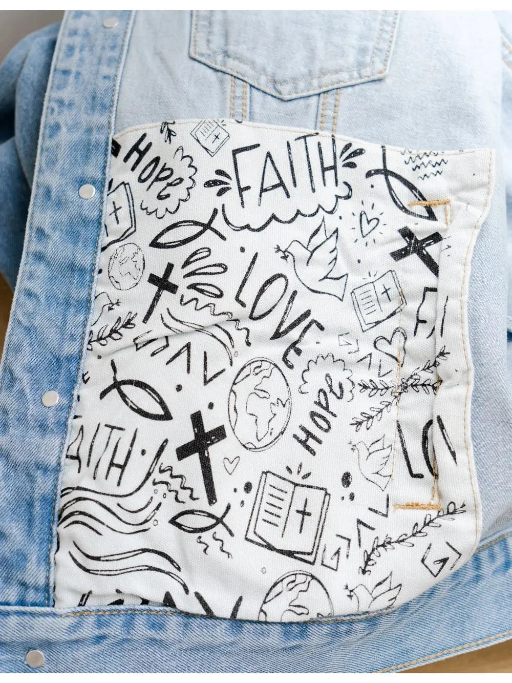 Elevated Faith What A Friend Denim Jacket