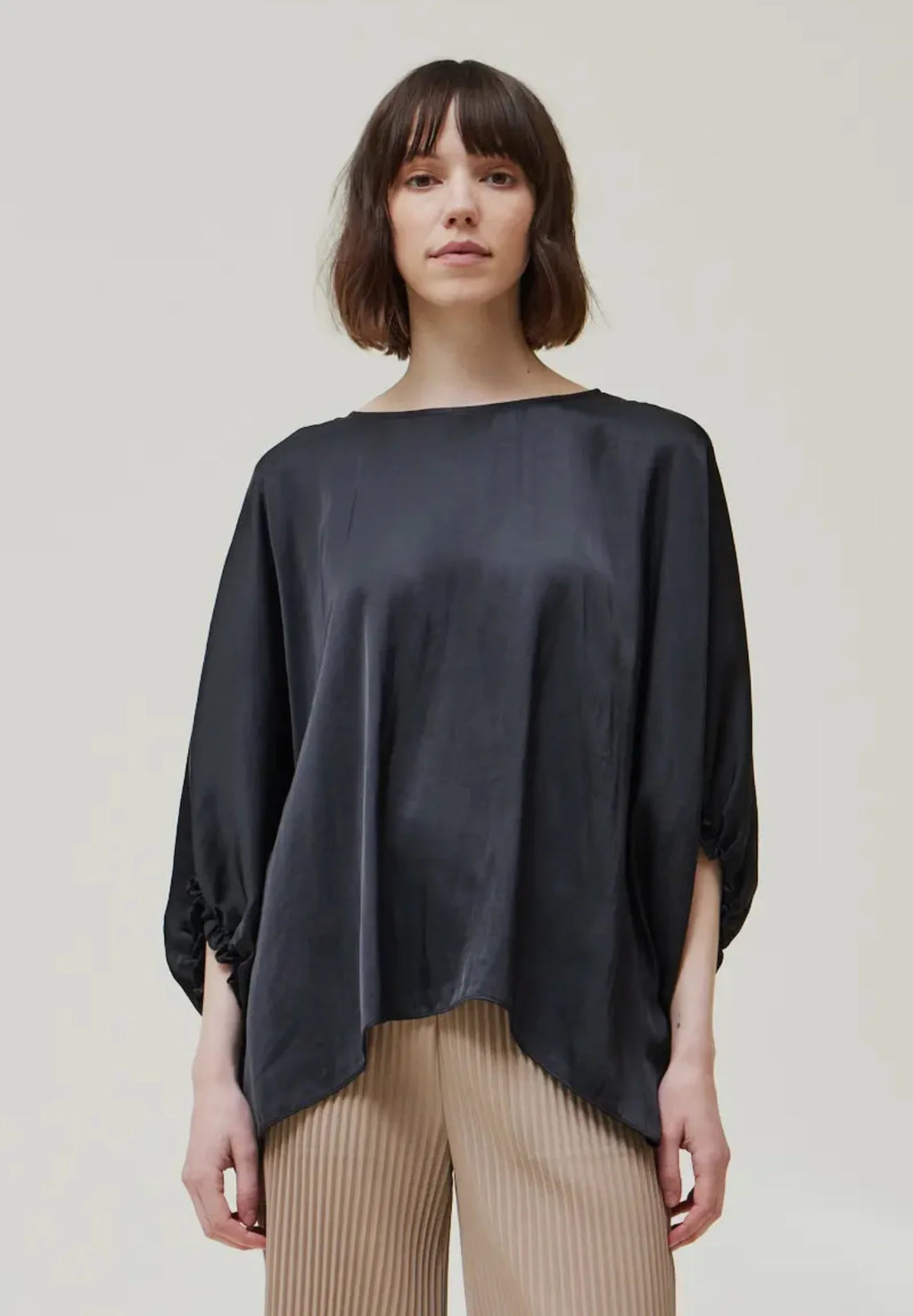 Grade + Gather Aimee Satin Blouse