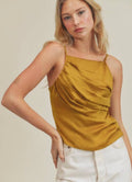 Lush Golden Satin Cami