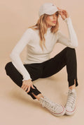 AMEI + Co White Marcey Sweater