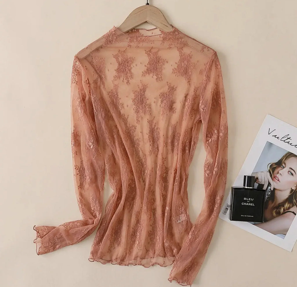 Accity Caramel Lori Lace Top