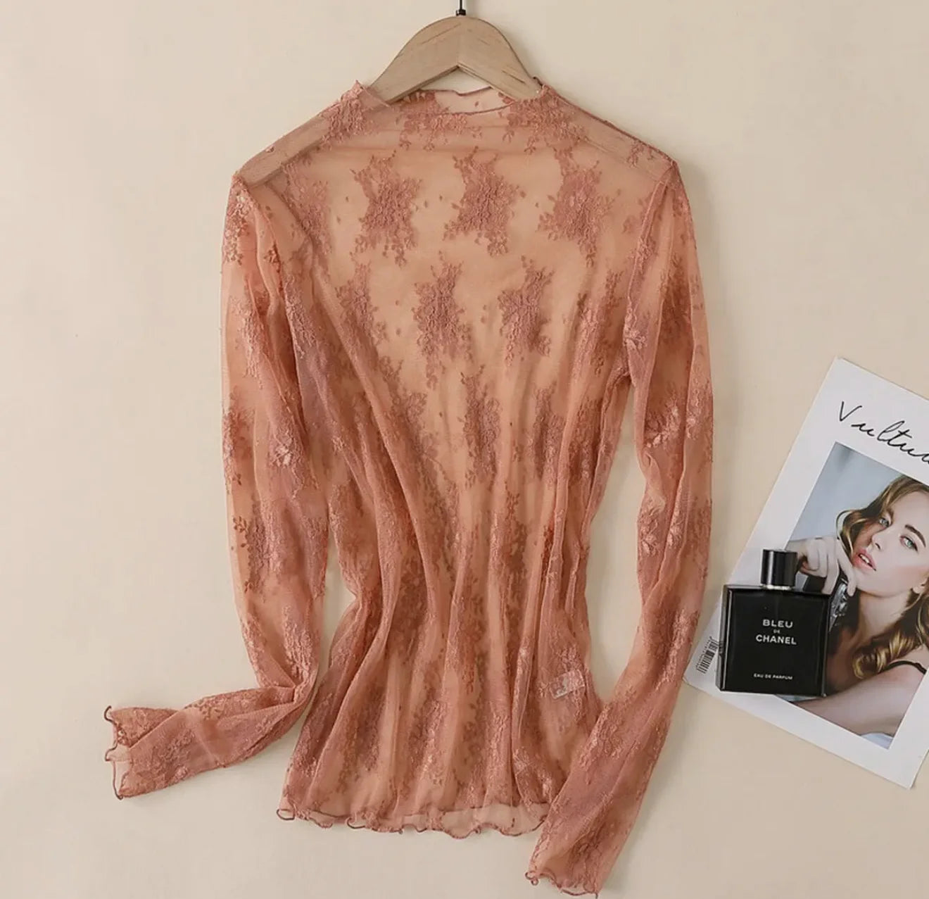 Accity Caramel Lori Lace Top