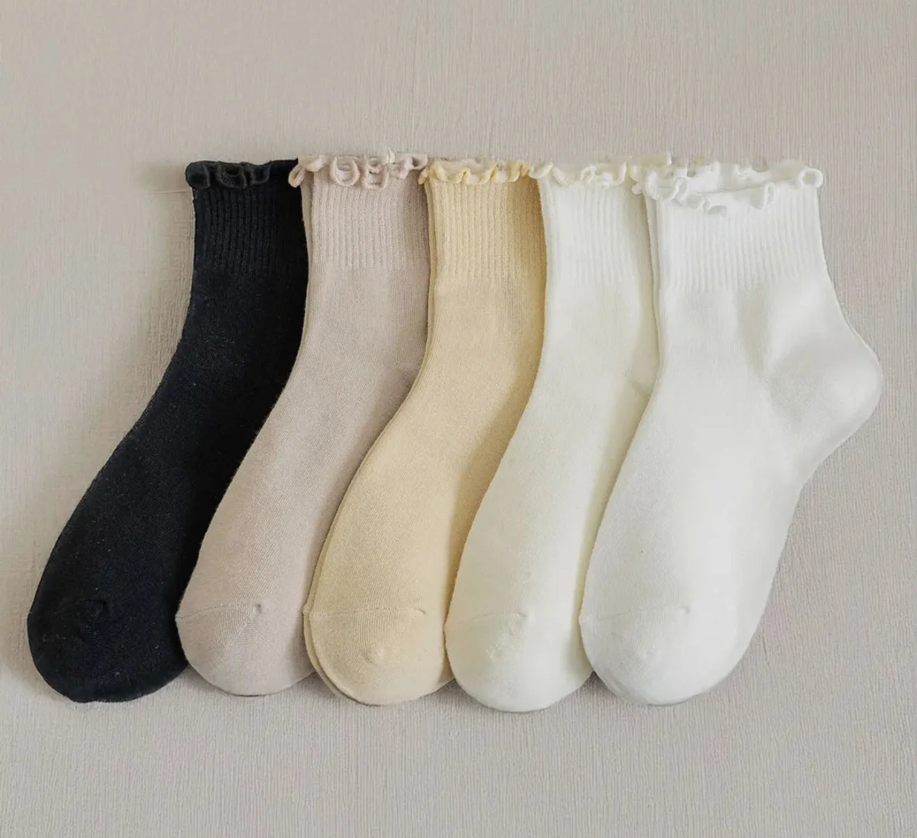 Accity Ruffle Crew Sock