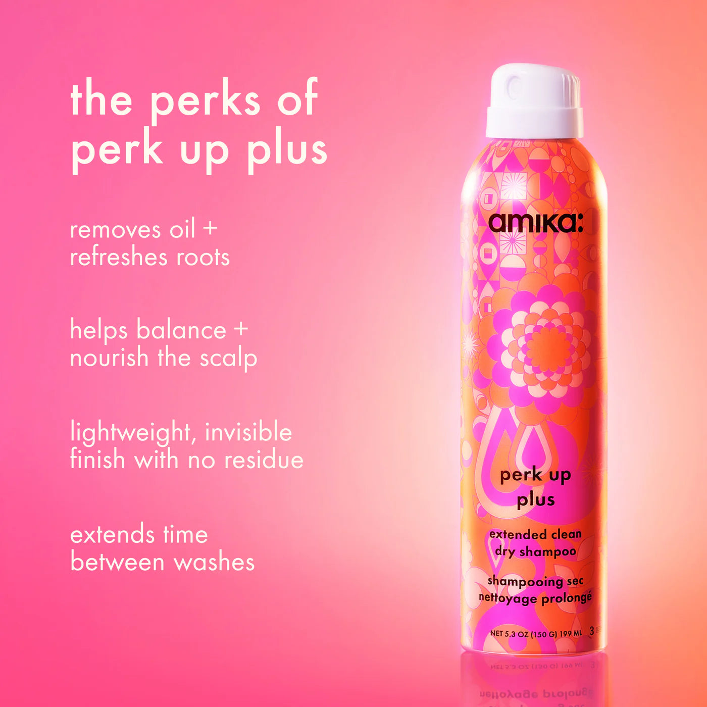 Amika Perk Up Plus Extended Clean Dry Shampoo