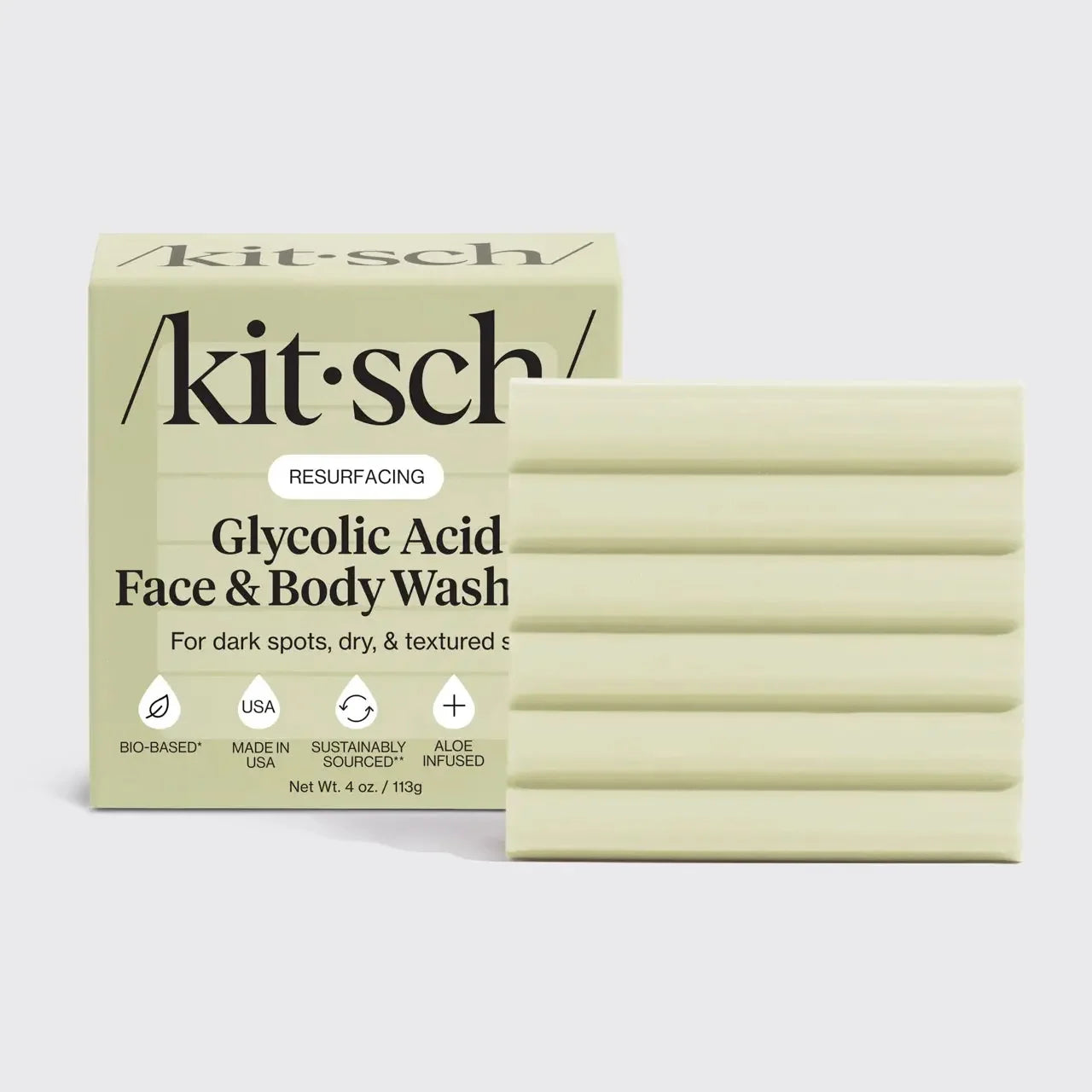 Kitsch Glycolic Acid Face + Body Bar