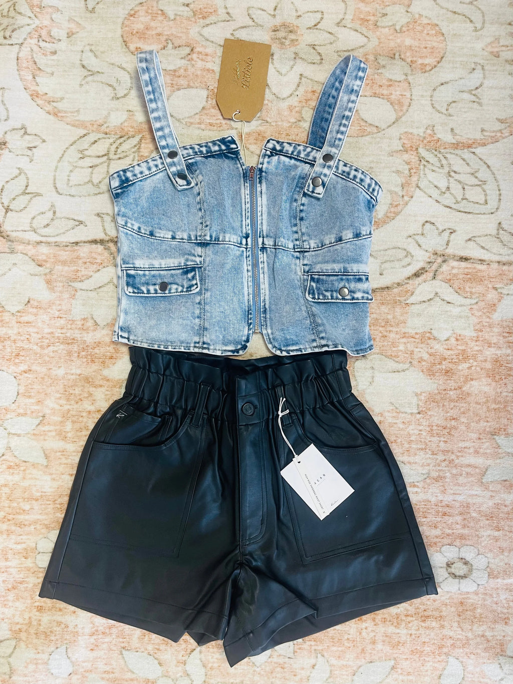 KanCan Selina Paperbag Shorts
