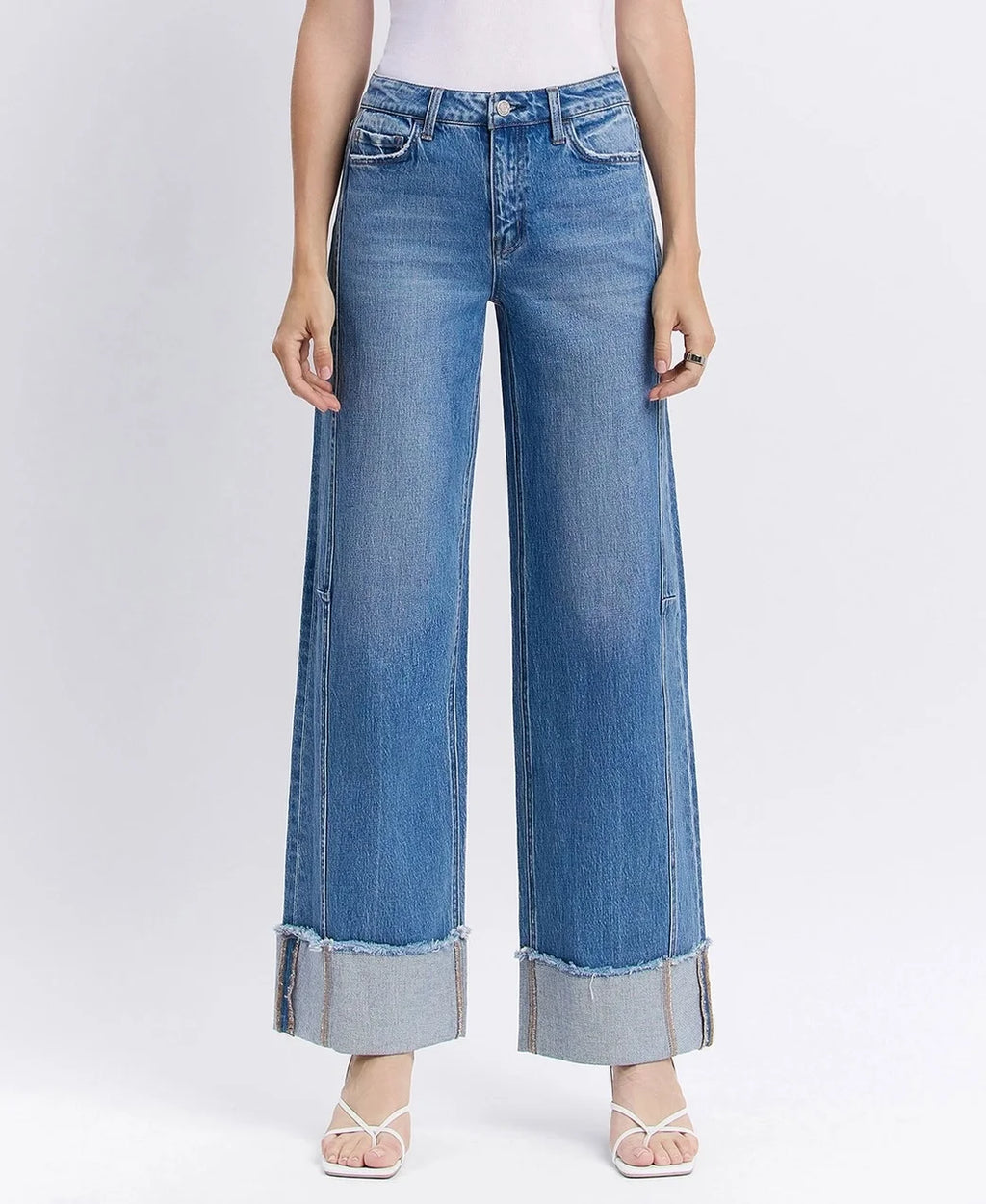 Vervet Olivia Wide Leg Crop