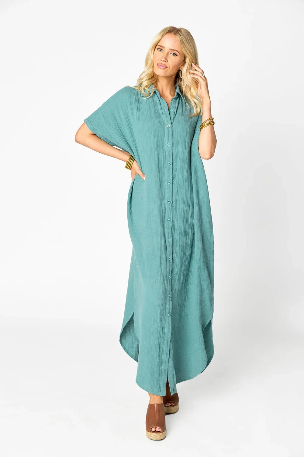 Buddy Love Carmen Caftan Moss
