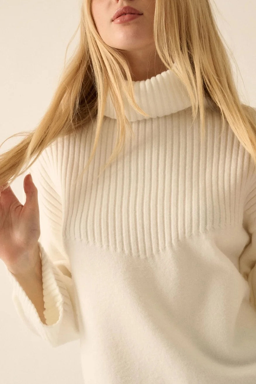 Promesa Cream Oversized Sweater