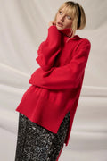 Promesa Cherry Red Oversized Sweater