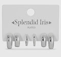 Splendid Iris Silver Simple Huggies
