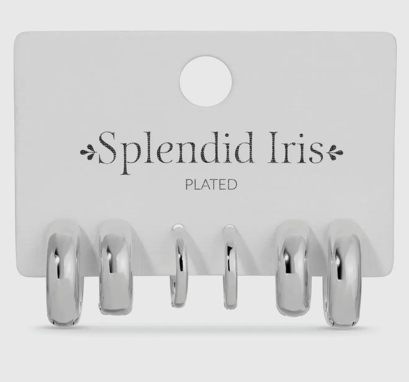Splendid Iris Silver Simple Huggies