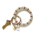 Ink + Alloy Cream + Gold Keyring