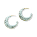 Ink + Alloy Mint Raffia Hoop