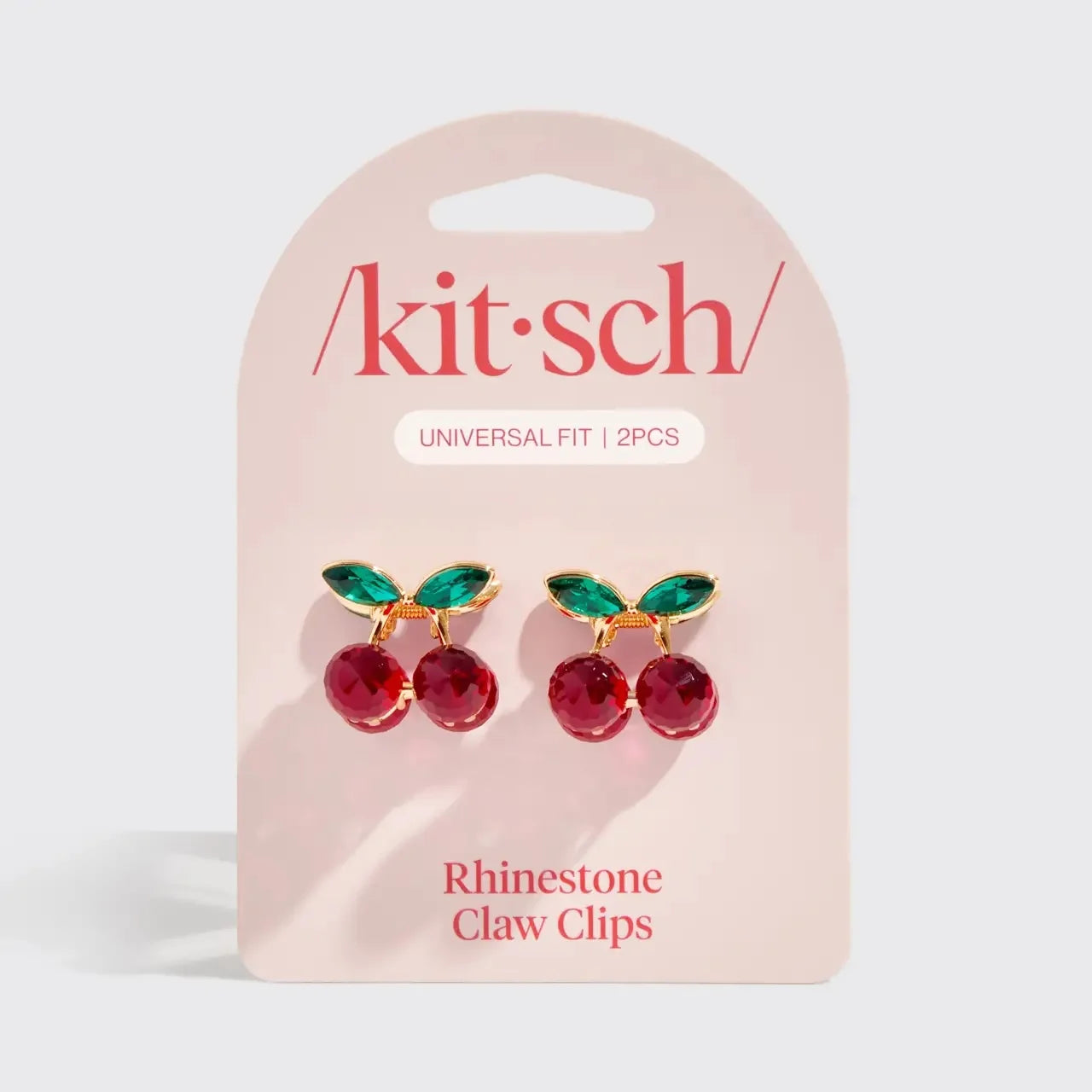 Kitsch Cherry Mini Rhinestone Claw Clips