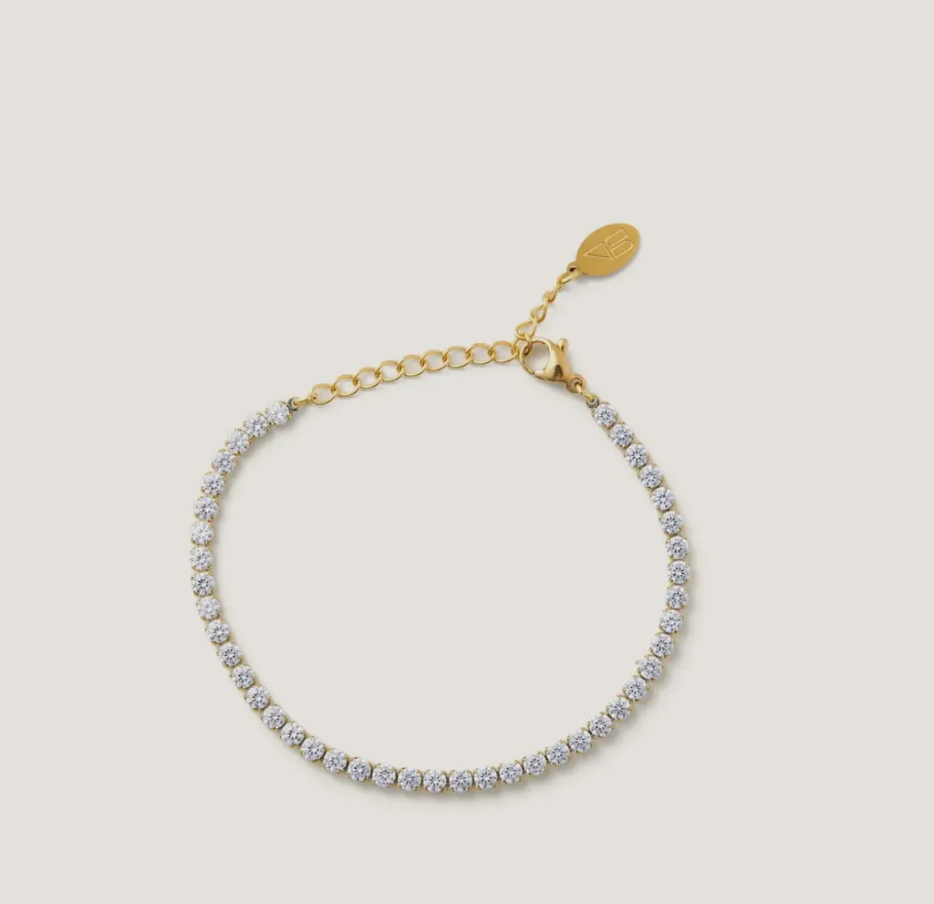 Nikki Smith Gold Shimmer Tennis Bracelet