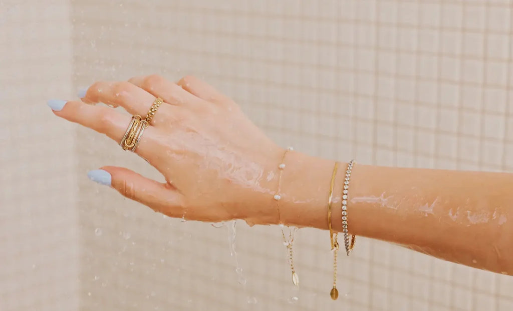 Nikki Smith Gold Shimmer Tennis Bracelet