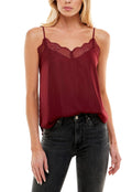 Socialite Red Satin Cami