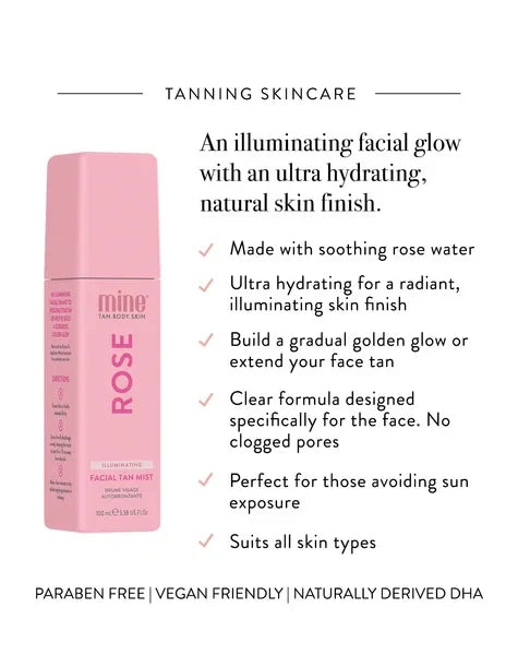 Mine Tan Rose Illuminating Facial Tan Mist