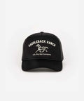 Gigi Pip Saddleback Black Trucker Hat